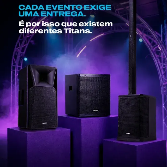Cada evento tem um tamanho, um público e uma necessidade de sonorização.